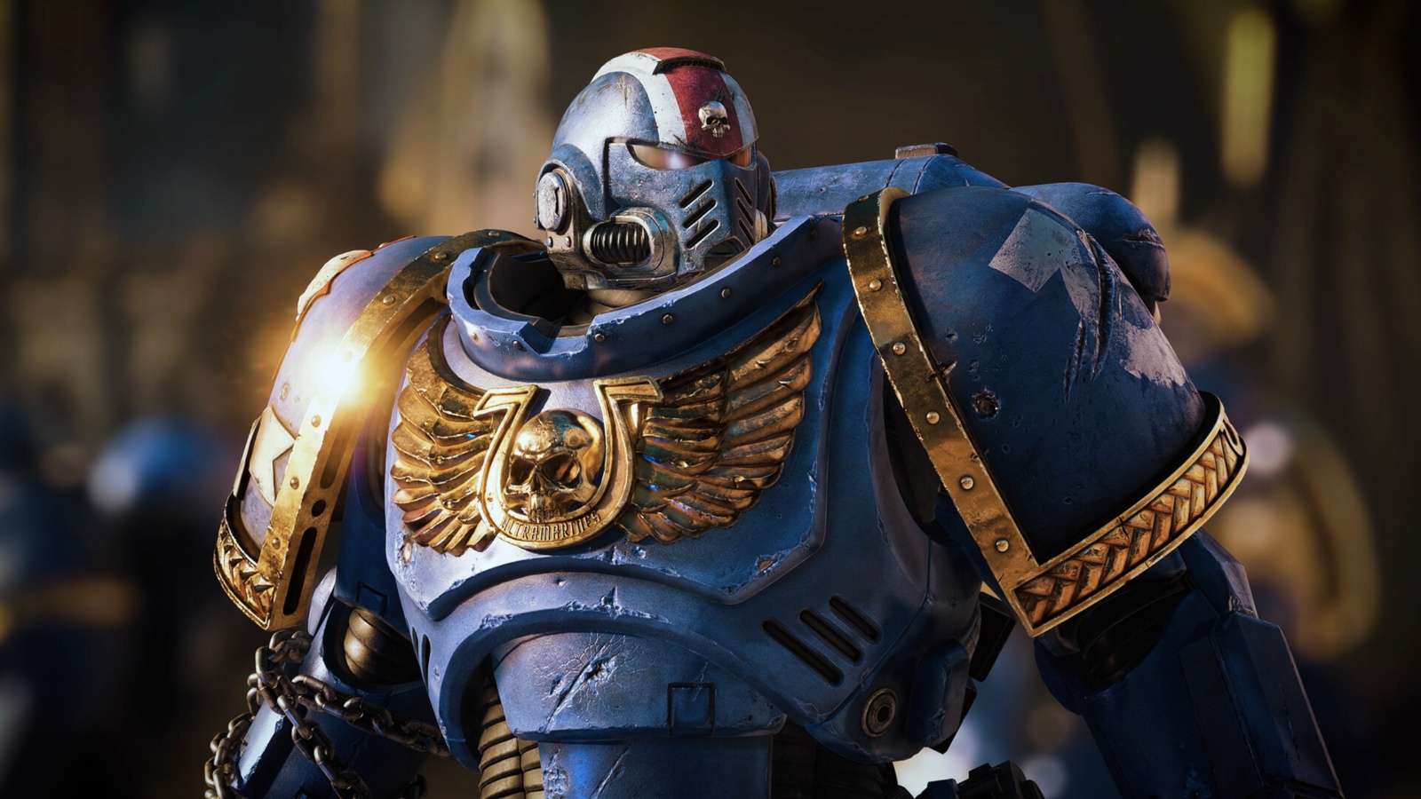 A screenshot from the game Space Marine 2