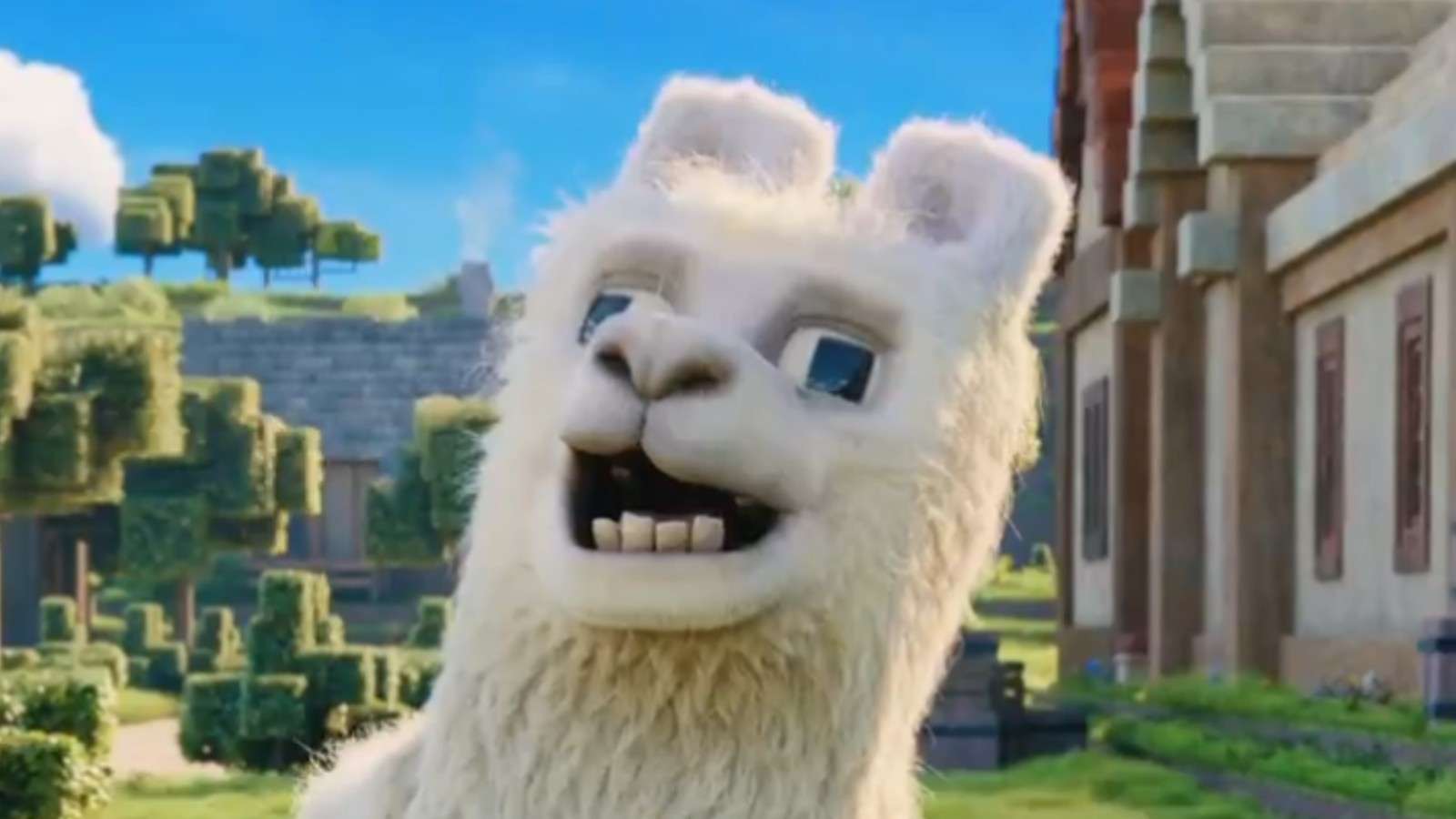 Minecraft movie llama