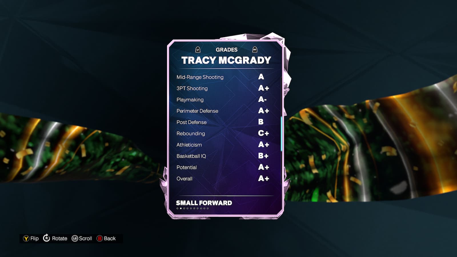 95 OVR McGrady stats NBA 2K25