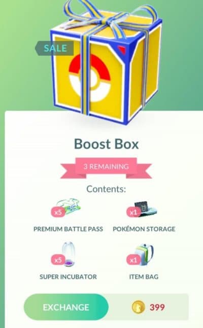 pokemon go boost box