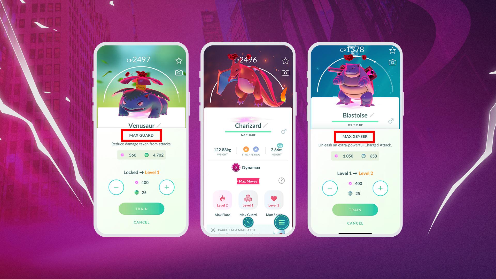 pokemon go dynamax pokemon max moves dexerto