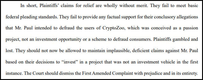 logan paul cryptozoo lawsuit