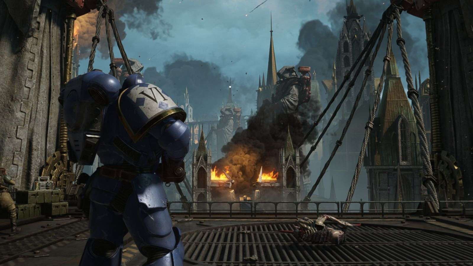 A screenshot from the game Space Marine 2