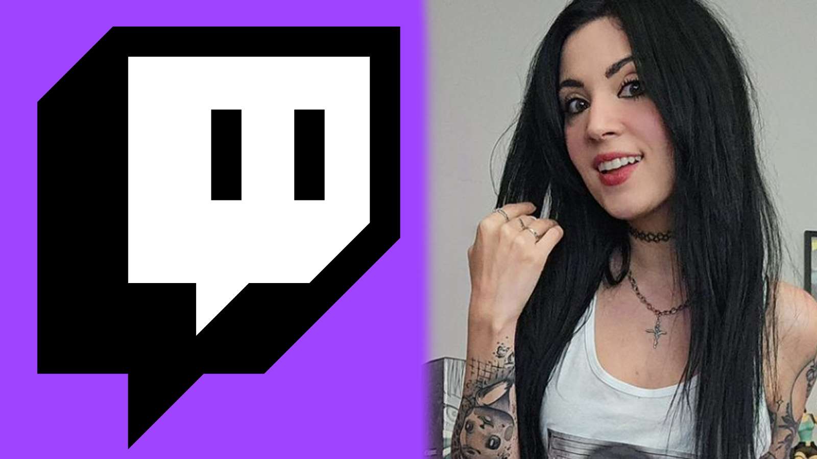 twitch logo and Melonie Mac