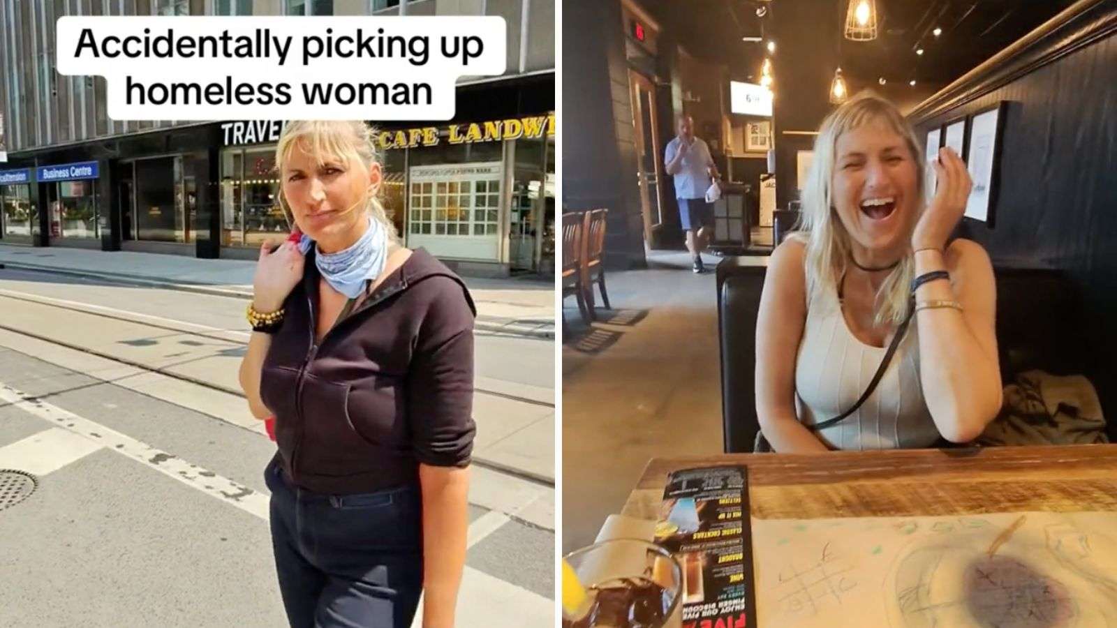 TikToker goes on date with homeless woman after backlash