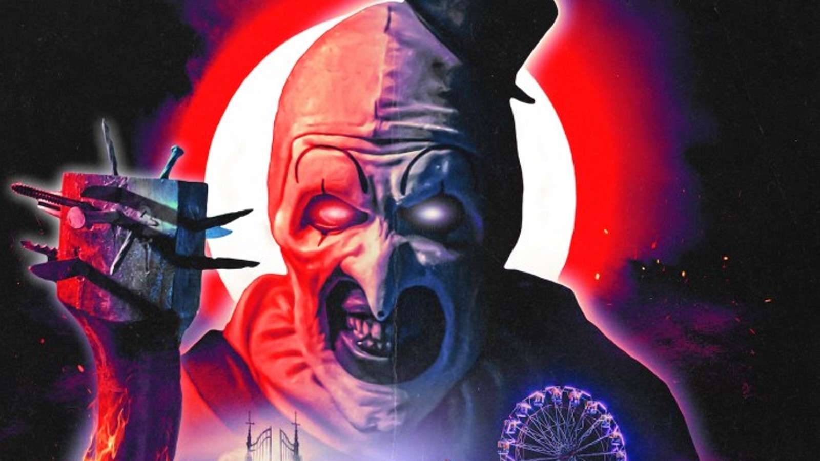 Art the Clown on a Terrifier poster.