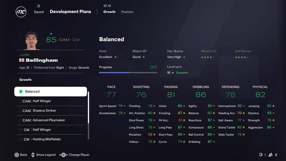 ea fc 25 career mode development plans