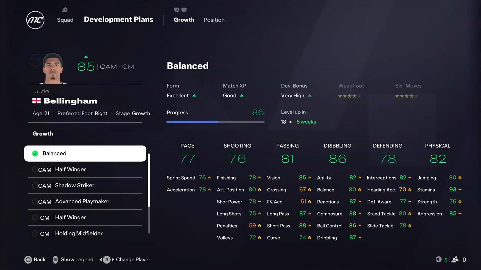 ea fc 25 career mode development plans