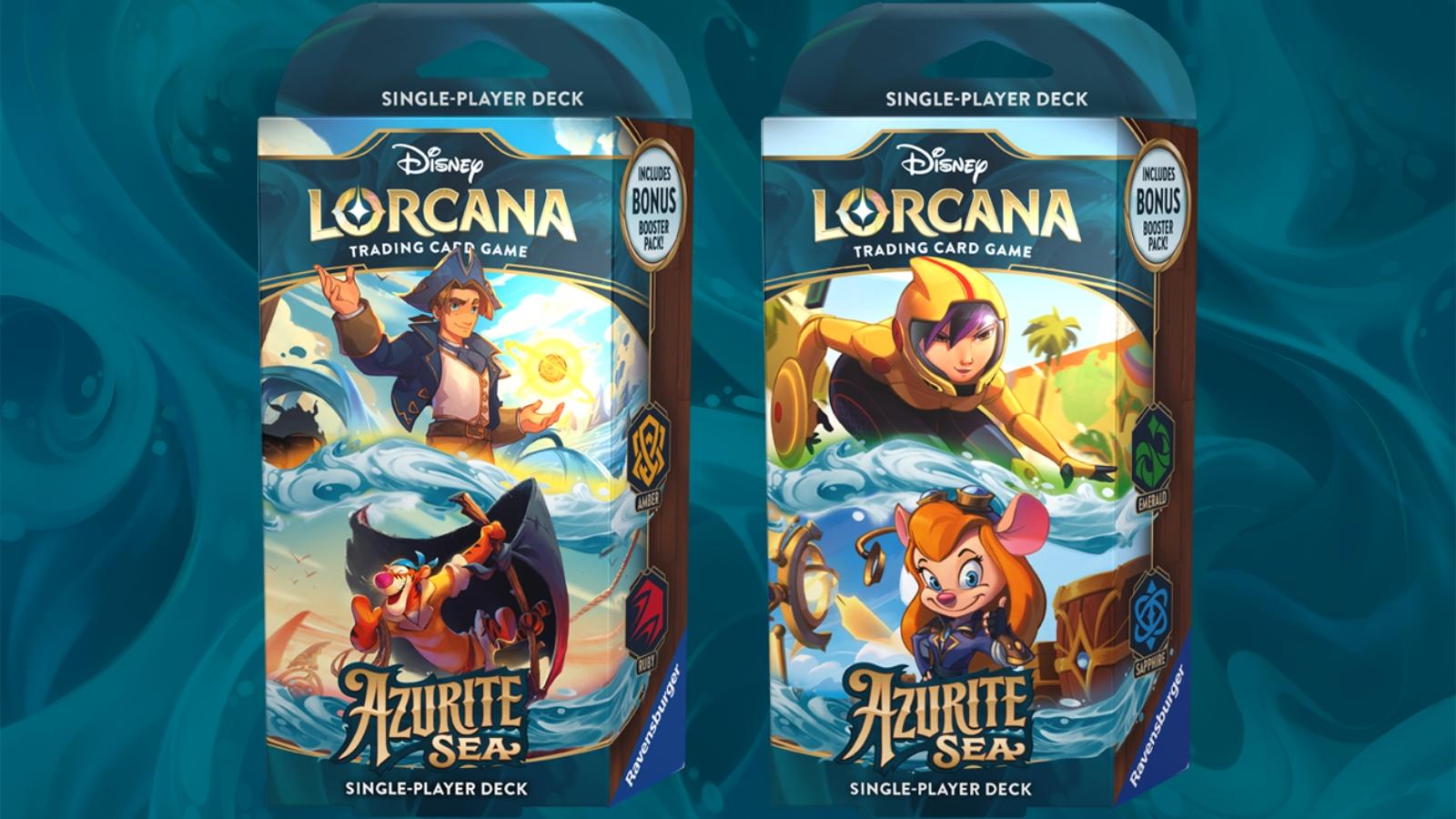 Раскрыта Disney Lorcana Azurite Sea: дата выхода, новые стартовые колоды и многое другое