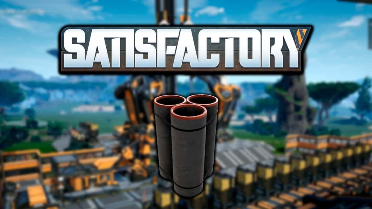 A custom image featuring Steel Pipes from Satisfactory.