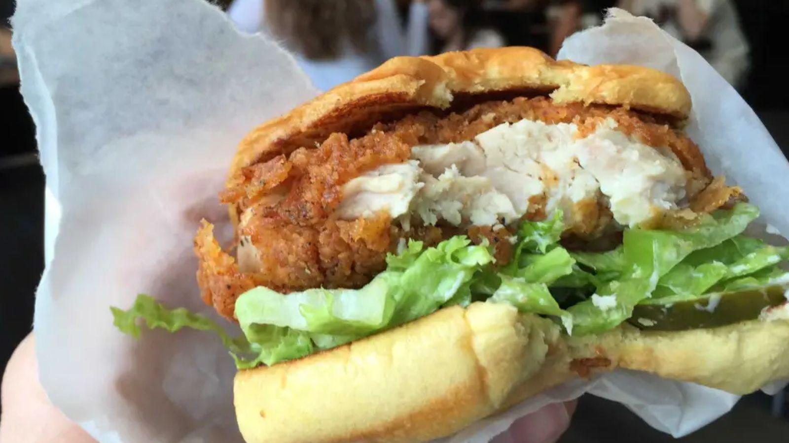 shake shack chicken stack