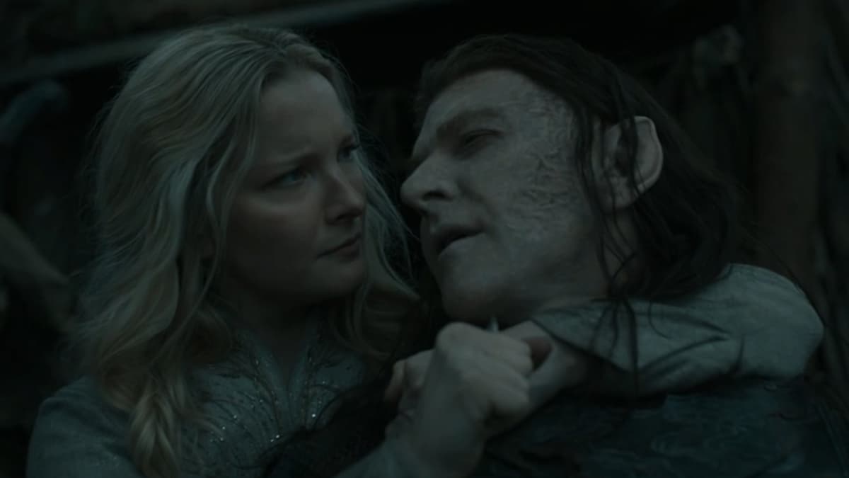 Adar and Galadriel at the end of Rings of Power Season 2 Episode 5