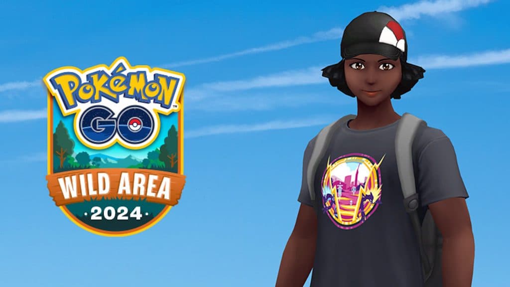 Official art of the new avatar items being added in the Pokemon Go Wild Area event.