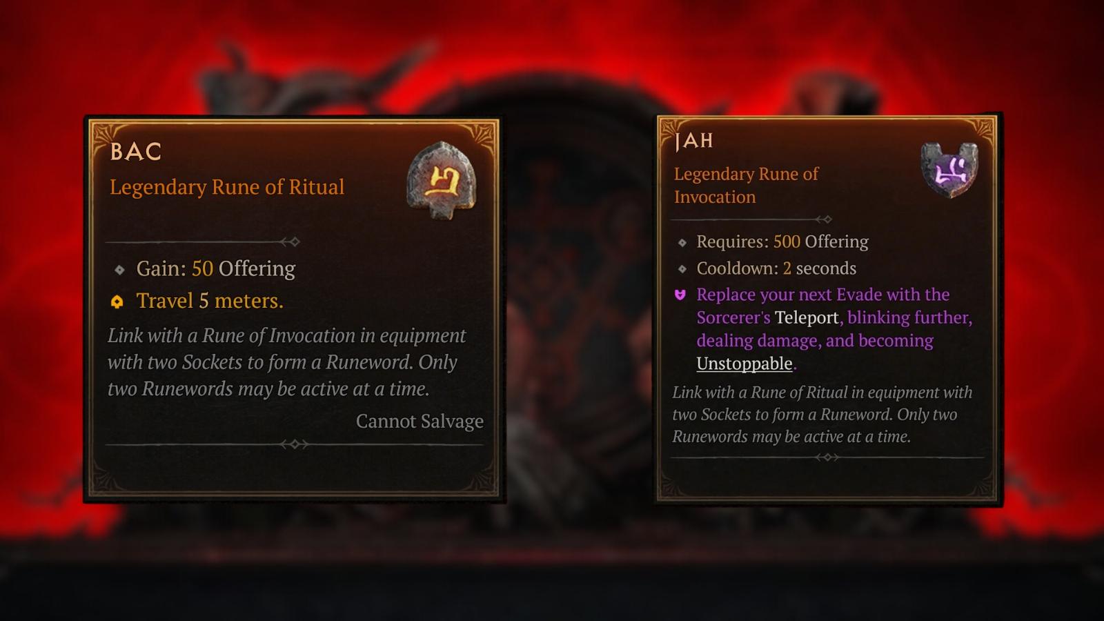 Explicación de Diablo 4 Runewords: efectos, elaboración y más