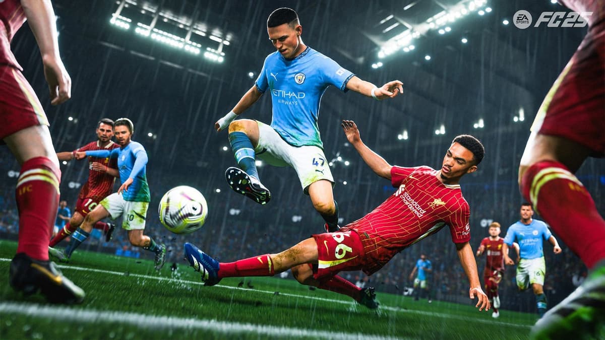 Phil Foden dribbling in EA FC 25