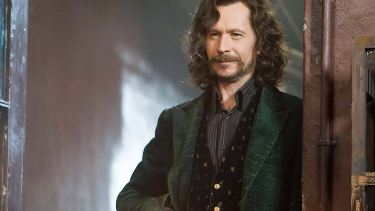 Gary Oldman looking dapper as Sirius Black in the Harry Potter movies.