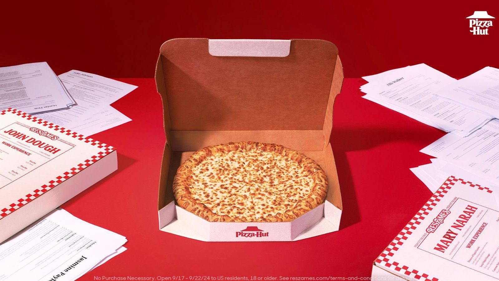 pizza hut resume boxes