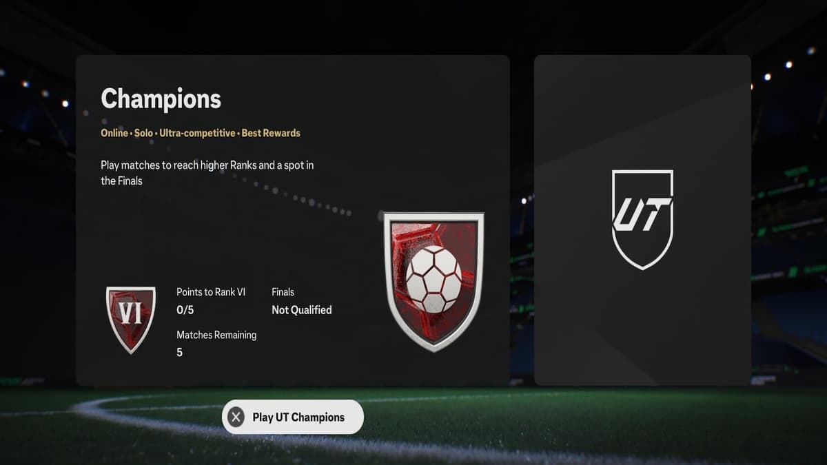 FUT Champs screen in EA FC 25