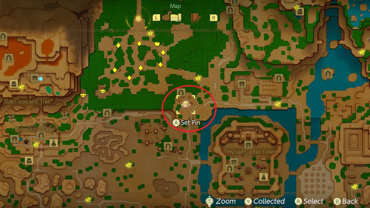 Zelda's horse map location in Echoes of Wisdom