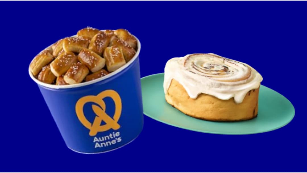 Cinnabon x Auntie Anne’s team up to release giant-sized cinnamon roll and pretzel Halloween costume