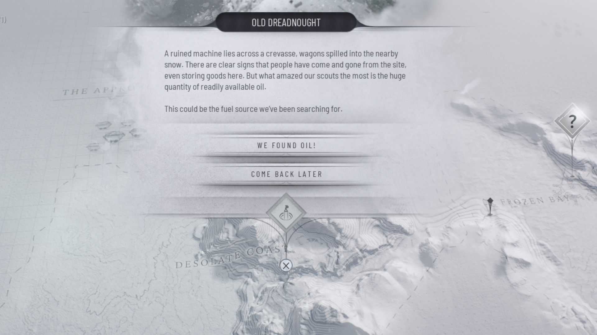 Frostpunk 2 Old Dreadnought location for permanent fuel