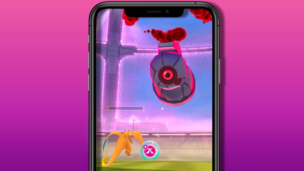 A screenshot from Pokemon Go shows Dynamax Beldum in a Max Battle Raid