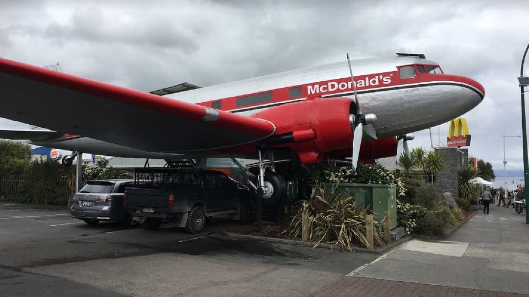 World’s “coolest” McDonald’s store lets you eat inside an old airplane