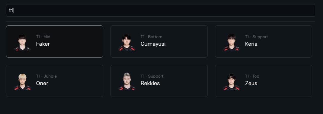 The T1 Worlds 2024 roster according to lolesports.com.