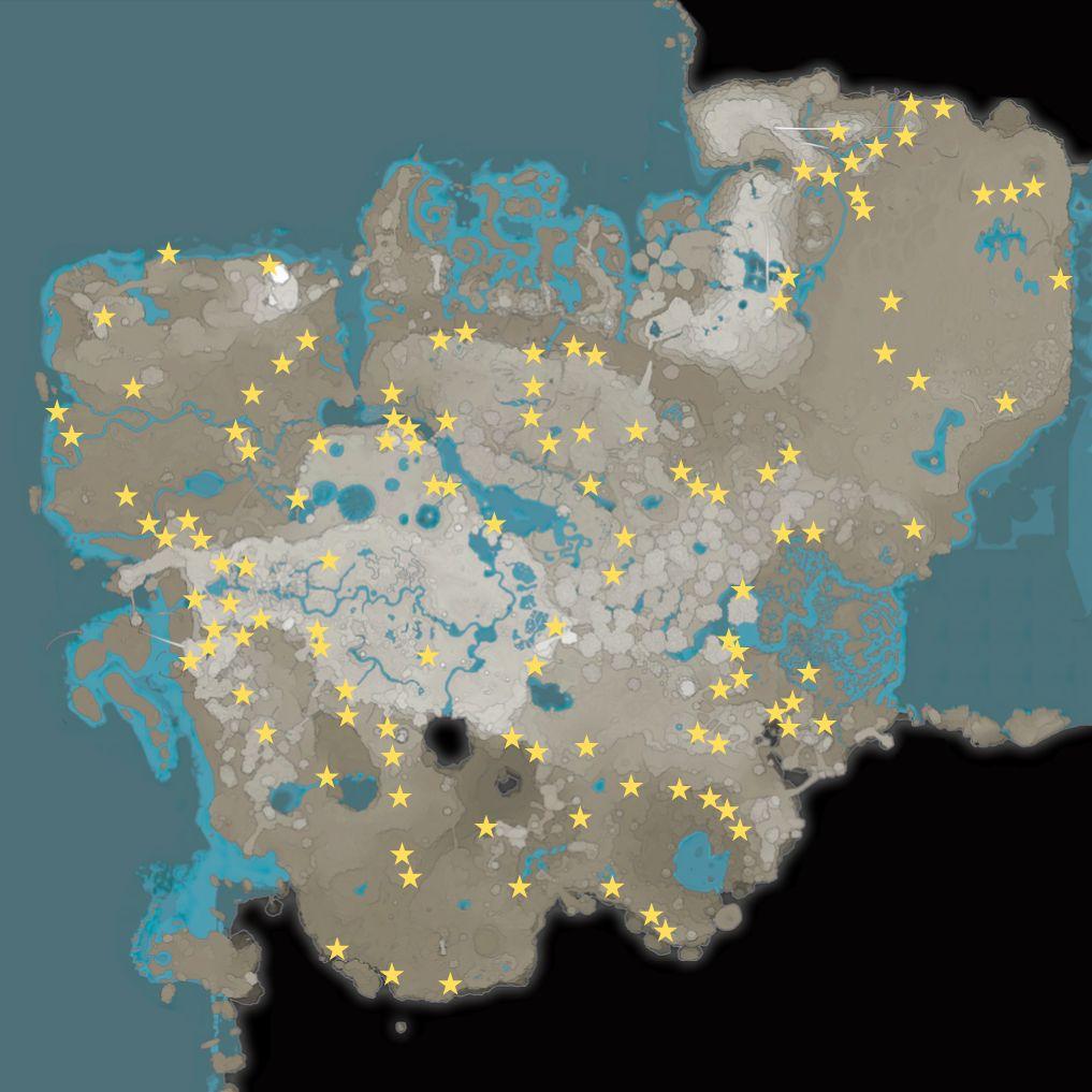 Satisfactory cave entrances map