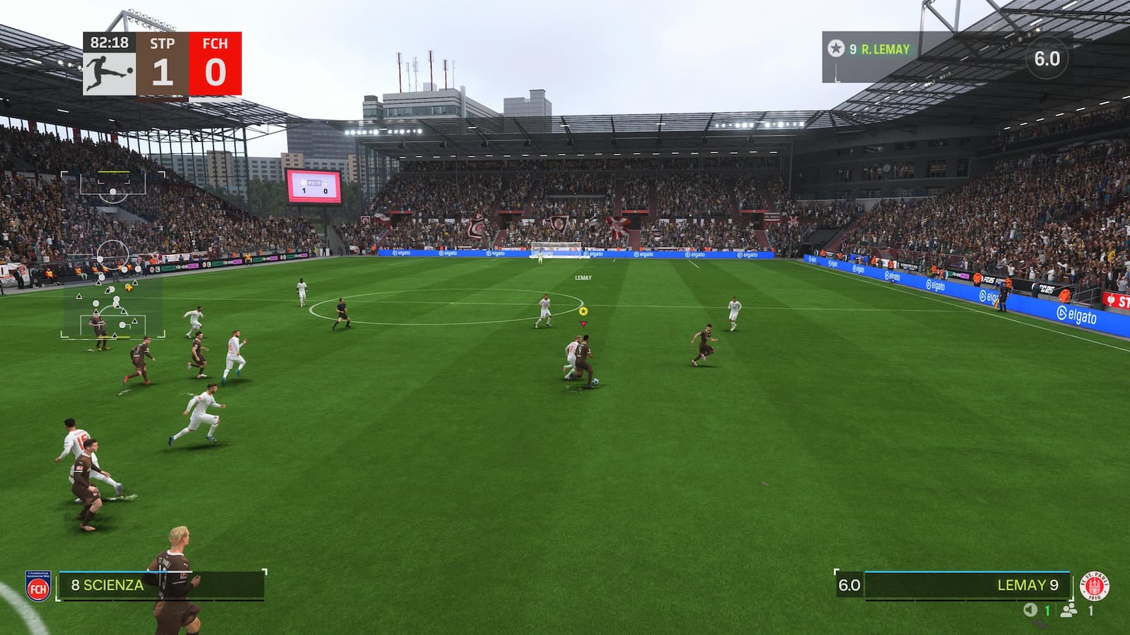 Screenshot of a Player Career match in FC 25