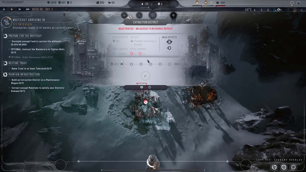 Demolish the deactivated building in Frostpunk 2