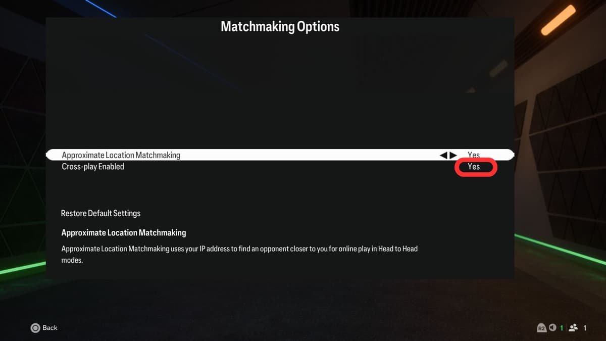 How to enable crossplay settings in EA FC 25