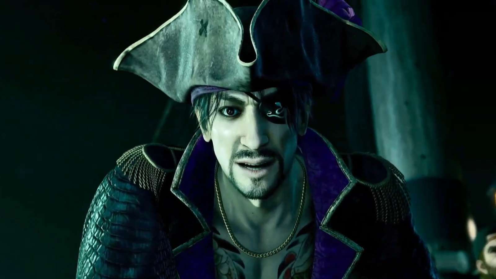 A screenshot from the trailer of Like A Dragon: Pirate Yakuza in Hawaii