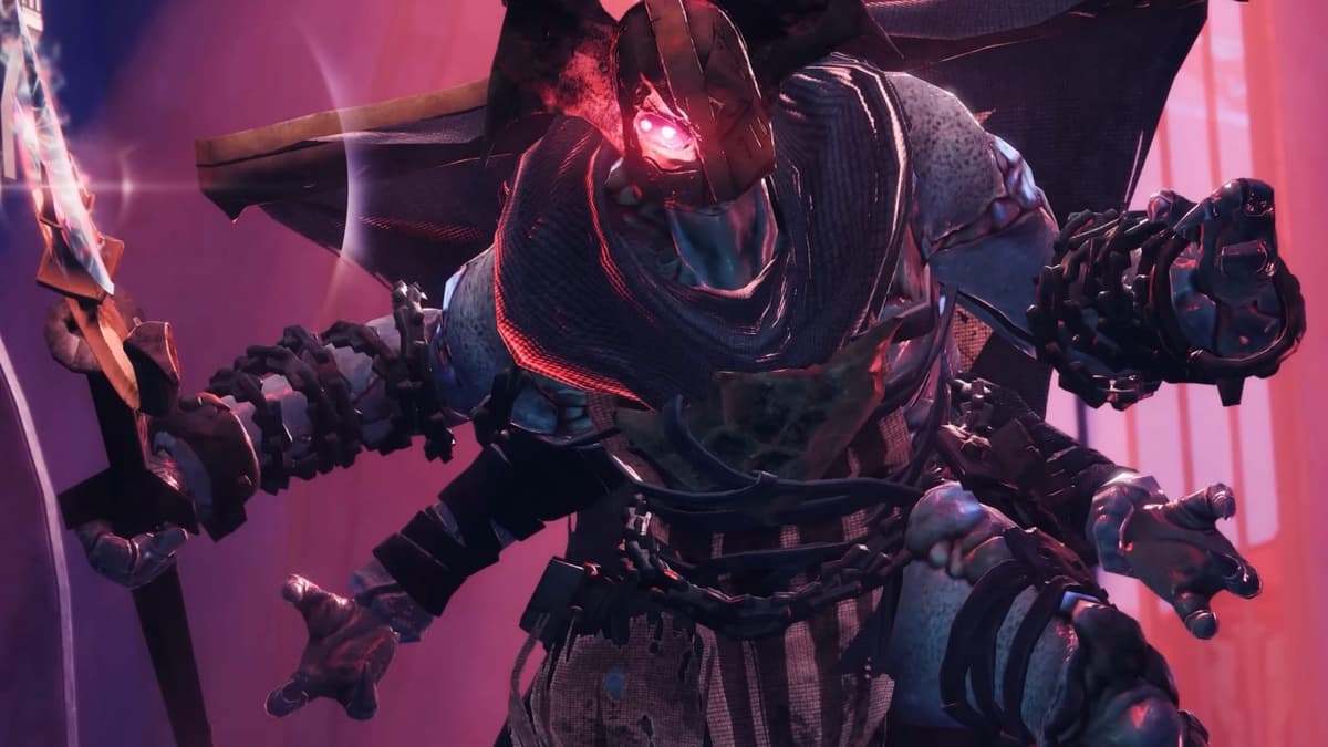 Screenshot of Fikrul, the main boss of Destiny 2 Episode Revenant.