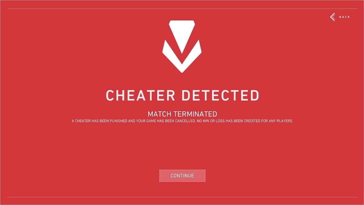 Valorant ranked rollback cheater detected