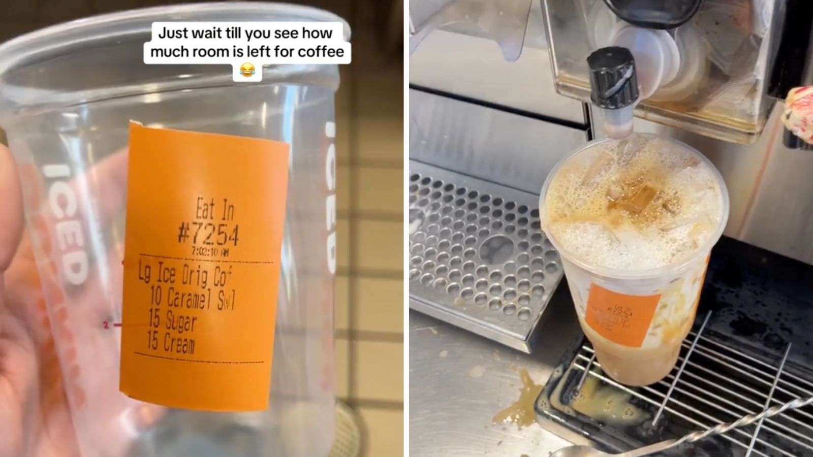 Dunkin Donuts worker shares craziest drink