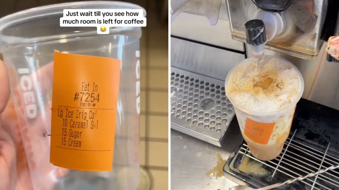 Trabajador de Dunkin’ sorprende a los espectadores después de revelar la bebida más loca que jamás haya preparado