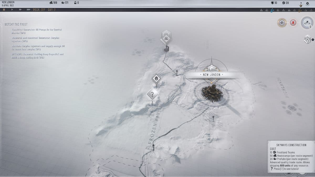 Frostpunk how to setup Trails