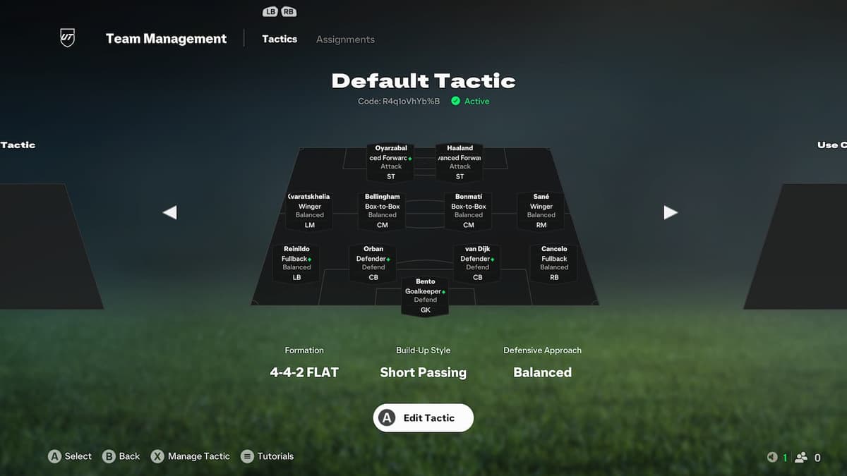 Tactics codes EA FC 25