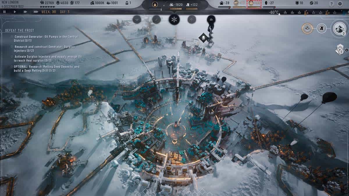 Where to see how many Materials you've got in Frostpunk 2