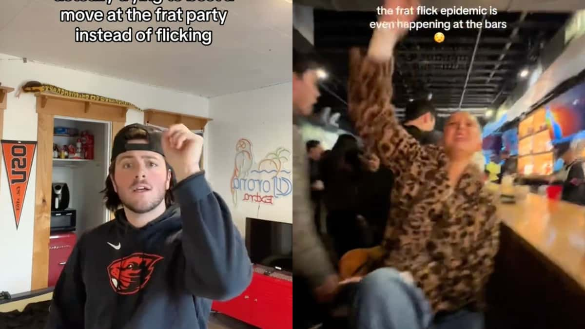 TiKTok users are going viral for the frat flick dance