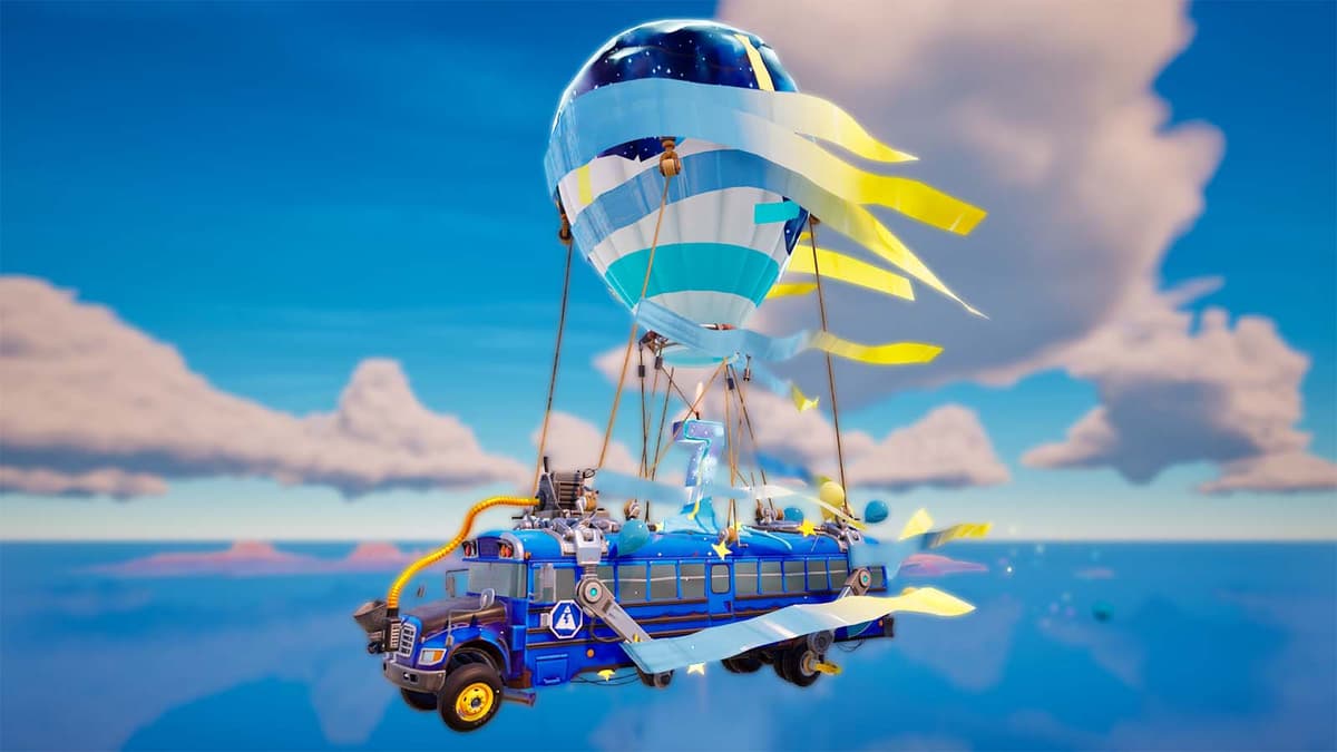 Fortnite Bus during the Birthday event