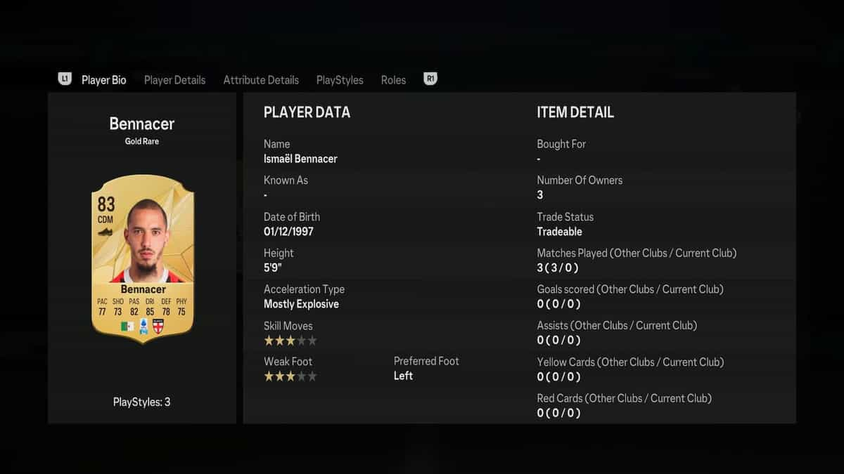 Bennacer in EA FC 25