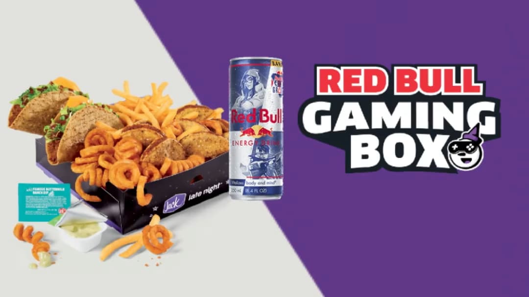 Jack in the Box reveals Red Bull-themed “Gaming Box”