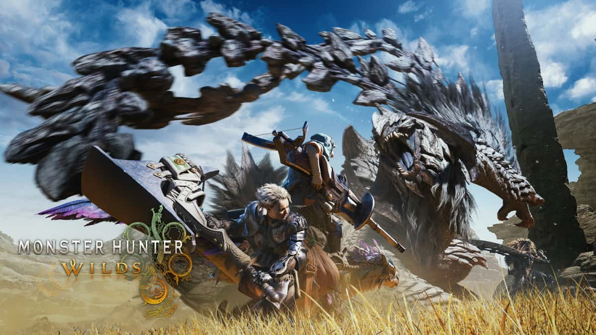 A promotional material for Monster Hunter Wilds