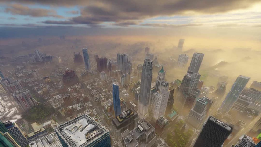 La recreación épica de Minecraft captura la icónica ciudad estadounidense hasta el smog