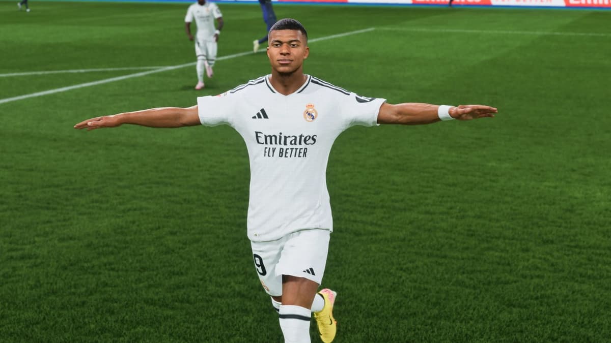 Mbappe celebrating in EA FC 25