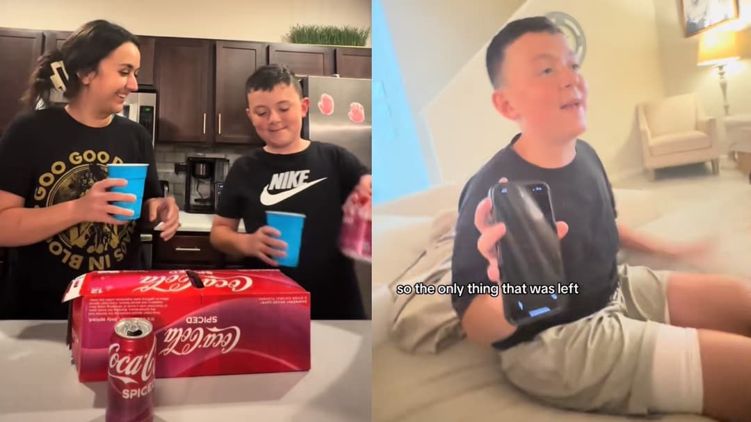 El 'niño de la Coca-Cola especiada' se vuelve viral después de confundir el sabor de Coca-Cola con alcohol