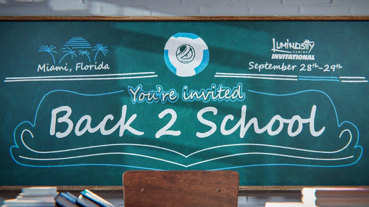 Luminosity invitational back 2 school poster