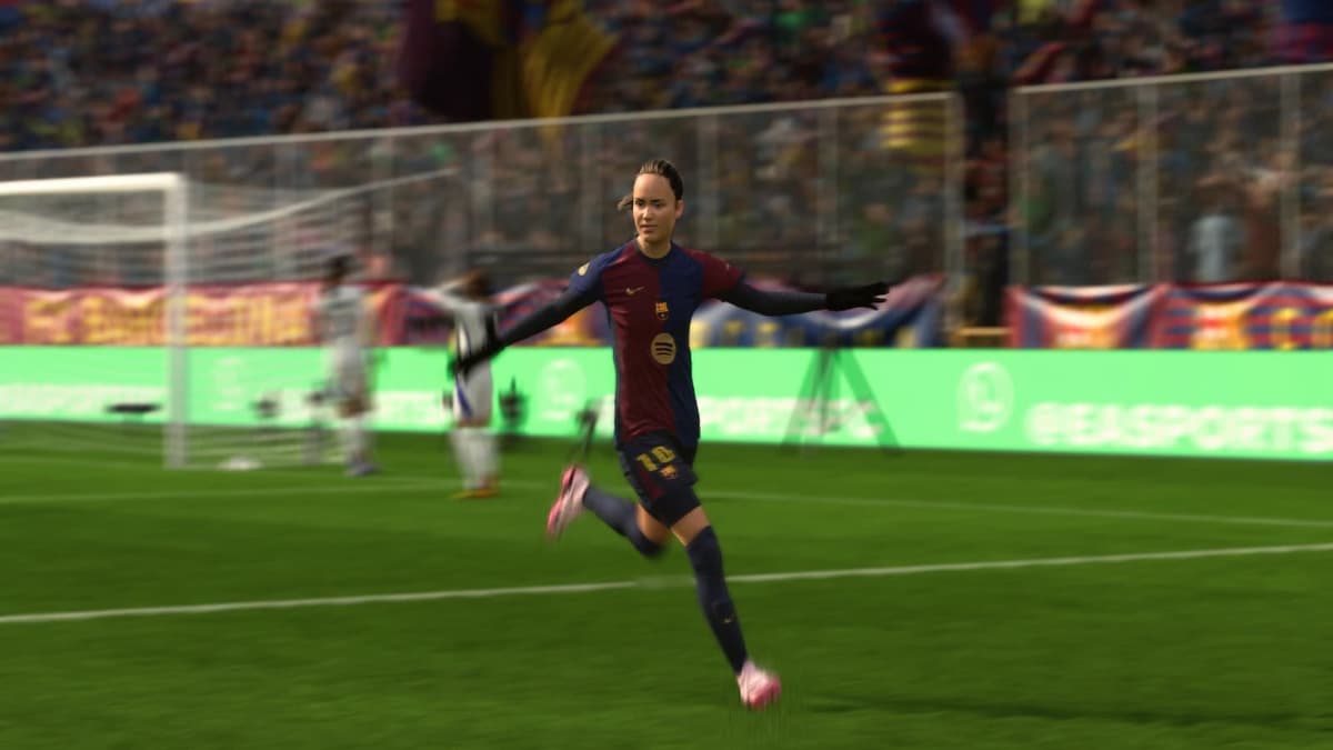 Hansen celebrating a goal in EA FC 25